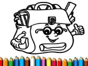 BTS School Bag Coloring Book Online Art Games on NaptechGames.com
