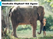Cambodia Elephant Kid Jigsaw Online Puzzle Games on NaptechGames.com