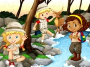 Camping Kids Jigsaw Online Puzzle Games on NaptechGames.com