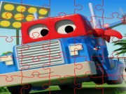 Carl Transforms Truck Online Puzzle Games on NaptechGames.com