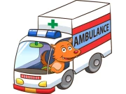 Cartoon Ambulance Puzzle Online Puzzle Games on NaptechGames.com