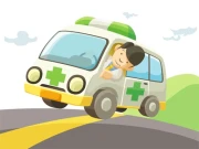 Cartoon Ambulance Slide Online Puzzle Games on NaptechGames.com