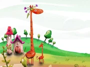 Cartoon Giraffe Puzzle Online Puzzle Games on NaptechGames.com