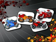Cartoon Motorbikes Memory Online Puzzle Games on NaptechGames.com