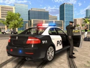 Cartoon Police Car Slide Online Puzzle Games on NaptechGames.com