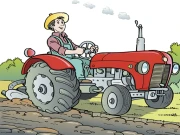 Cartoon Tractor Puzzle Online Puzzle Games on NaptechGames.com