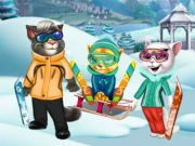 Cats Winter Fun Online Dress-up Games on NaptechGames.com