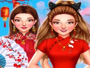 Celebrity Chinese New Year Look Online Dress-up Games on NaptechGames.com