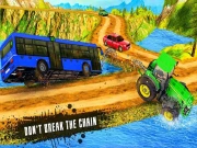 Chained Tractor Towing Rescue Online Casual Games on NaptechGames.com