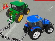 Chained Tractor Towing Simulator Online Boys Games on NaptechGames.com