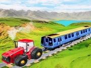 Chained Tractor Towing Train Game Online Racing & Driving Games on NaptechGames.com