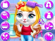 Chic Baby Kitty Hair Salon Online Girls Games on NaptechGames.com