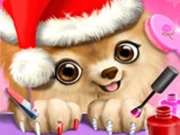 Christmas Salon - Santa Claus And Pets Makeover Online Hypercasual Games on NaptechGames.com
