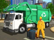 City Cleaner 3D Tractor Simulator Online Action Games on NaptechGames.com