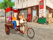 City Public Cycle Rickshaw Driving Simulator Online Racing & Driving Games on NaptechGames.com