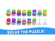 Color Hoop Stack - Puzzle Online Sports Games on NaptechGames.com