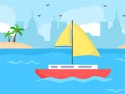 Coloring Book: Boat On Sea Online puzzle Games on NaptechGames.com
