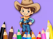 Coloring Book: Cowboy Online puzzle Games on NaptechGames.com