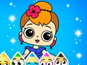 Coloring Book: Doll Online puzzle Games on NaptechGames.com