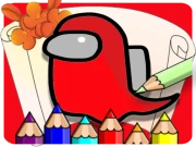 Coloring Book For Amoung Us Online Girls Games on NaptechGames.com