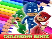Coloring Book for PJ Masks Online Puzzle Games on NaptechGames.com