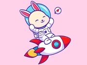 Coloring Book: Rabbit Astronaut Online puzzle Games on NaptechGames.com