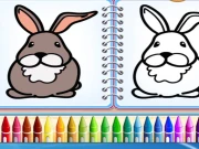 Coloring Bunny Book Online Art Games on NaptechGames.com