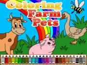 Coloring Farm Pets Online Art Games on NaptechGames.com