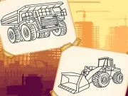 Construction Trucks Coloring Online Puzzle Games on NaptechGames.com