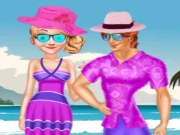 Couple Hawaii Vacation Online Dress-up Games on NaptechGames.com