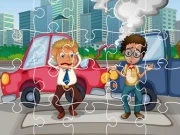 Crash Car Jigsaw Online Puzzle Games on NaptechGames.com