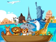 Crazy Friends Travel The World Puzzle Online Puzzle Games on NaptechGames.com