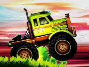 Crazy Monster Trucks Difference Online Puzzle Games on NaptechGames.com