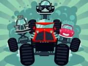 Crazy Monster Trucks Memory Online Puzzle Games on NaptechGames.com