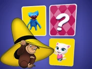 Curious George Memory Card Match Online Puzzle Games on NaptechGames.com