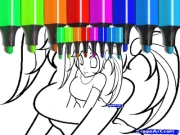Cute Anime Face Girls Coloring Pages Online junior Games on NaptechGames.com