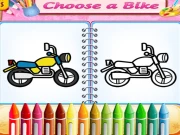 Cute Bike Coloring Book Online Art Games on NaptechGames.com