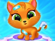 Cute Cat Doctor Online Care Games on NaptechGames.com