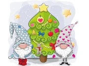 Cute Gnomes Hidden Stars Online Puzzle Games on NaptechGames.com