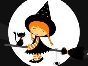 Cute Halloween Witches Jigsaw Online Puzzle Games on NaptechGames.com