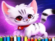 Cute Kitty Coloring Online Art Games on NaptechGames.com