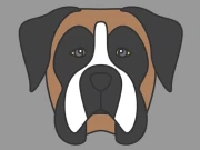 Doggy Face Coloring Online Puzzle Games on NaptechGames.com