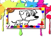 Dogs Coloring Book Online Art Games on NaptechGames.com