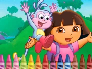 Dora the Explorer 4 Coloring Online Puzzle Games on NaptechGames.com