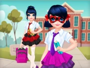 Dotted Girl Back To School Online Girls Games on NaptechGames.com