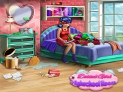 Dotted Girl Highschool Room Online Dress-up Games on NaptechGames.com