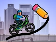 Draw The Bike Bridge Online Boys Games on NaptechGames.com