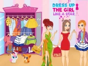Dress Up The Girl Like A Star Online Hypercasual Games on NaptechGames.com