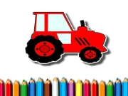 Easy Kids Coloring Tractor Online Art Games on NaptechGames.com