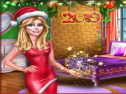 Ellie New Year Room Deco Online Dress-up Games on NaptechGames.com